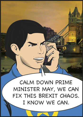 Captain Euro TALKS BREXIT with Theresa May